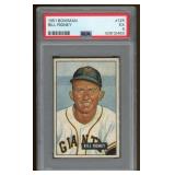 1951 Bill Rigney PSA 5 Bowman Gum Baseball Card #1