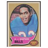 OJ Simpson 1970 Topps Football Rookie Card #90, ni