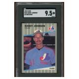 1989 Randy Johnson SGC 9.5 Fleer "Ad Obscured" Bas