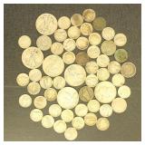 US Coins Silver Lot with $7.20 Face Value in 90% S