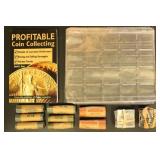 Coin Supplies & Book including some airtight holde