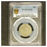 US Coins 1924-S Standing Liberty Quarter Graded AU