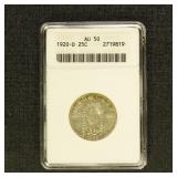 US Coins 1920 Standing Liberty Quarter Graded AU50