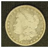 US Coins 1879-S Morgan Silver Dollar, Uncirculated