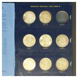 US Coins 15 Morgan Silver Dollars, 1887-1896, in W