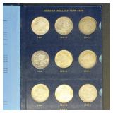 US Coins 18 Morgan Silver Dollars, 1897-1921, in W