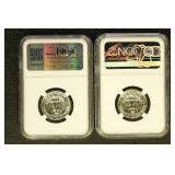 US Coins NGC Graded Lot of Washington Quarters 196