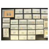 Korea Stamps in glassines with identifications, mo