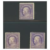 US Stamps #421 & 422 (x2) Mint Hinged Group on car