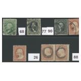 US Stamps Used 1860s Classic issues CV $850+