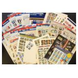 US Stamps FACE VALUE $140.85 in panes & blocks mos