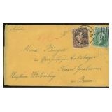 US Stamps #68 & 76 on Cover to Germany with Cincin