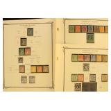 British Empire Stamps on Pages including a nice Fa