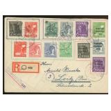 Germany 1948 triple combination registered cover,
