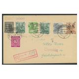Germany 1948 triple combination registered cover,