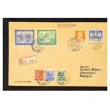 Germany 1948 triple combination registered cover,