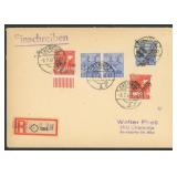 Germany 1948 Cover with Bezirk 41 Chemnitz 4 hand-