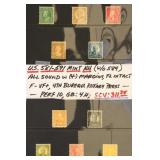 US Stamps #581-583, 585-591 Mint NH Flat Plate def