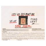US Stamps #J24 Mint NH PSAG Certificate (2017) fre
