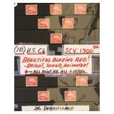 US Stamps #C6 Mint NH group of 10 Airmail CV $1300