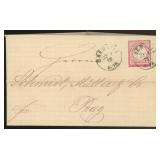 Germany Stamp #1 tied on 1872 Cover by Chemnitz CD