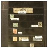 US Match & Medicine Stamps on Vario page, mixed co