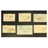 France Stampless Covers and Folded Letters, most w