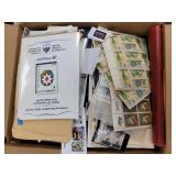 US & Worldwide Stamps accumulation in bankers box,