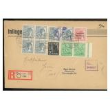 Germany 1948 triple combination registered cover,