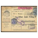 Germany Stamps tied on 1916 Parcel Card from Chemn