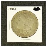 US Coins 1888 Morgan Silver Dollar, circulated