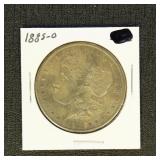 US Coins 1885-O Morgan Silver Dollar, AU