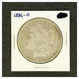 US Coins 1886-O Morgan Silver Dollar, circulated