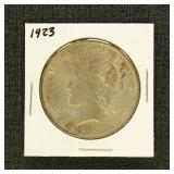 US Coins 1923 Peace Silver Dollar, circulated