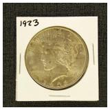 US Coins 1923 Peace Silver Dollar, circulated