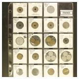 Worldwide Coins in flips on pages