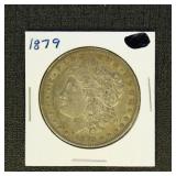 US Coins 1879 Morgan Silver Dollar, circulated