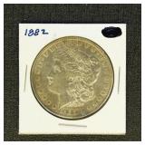 US Coins 1882 Morgan Silver Dollar, circulated