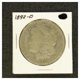 US Coins 1892-O Morgan Silver Dollar, circulated