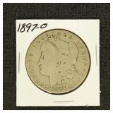 US Coins 1897-O Morgan Silver Dollar, circulated