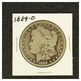 US Coins 1889-O Morgan Silver Dollar, circulated