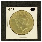 US Coins 1925 Peace Silver Dollar, circulated