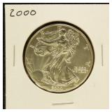 US Coins 2000 US Silver Eagle