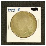 US Coins 1923-S Peace Silver Dollar, circulated