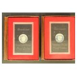 US Coins 40% Silver Eisenhower Dollars in Brown Bo