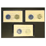 US Coins 40% Silver Eisenhower Dollars in Blue Env