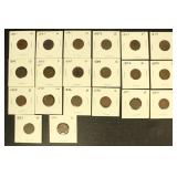 US Coins 20 Indian Head Cents, circulated