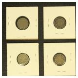 US Coins Seated Liberty Half Dime Lot of 3, 1840-O