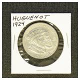 US Coins 1924 Huguenot Commemorative Half Dollar,