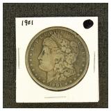 US Coins 1901 Morgan Silver Dollar, circulated